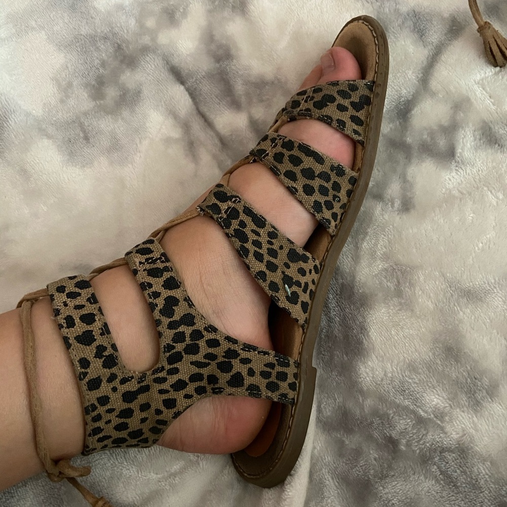 cheetah sandals